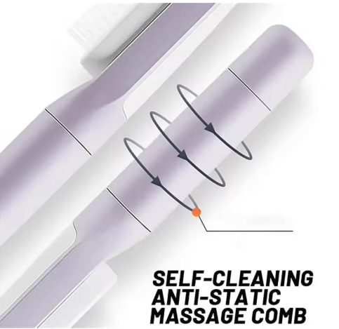 Self-Cleaning Hairbrush