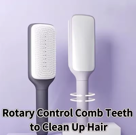 Self-Cleaning Hairbrush