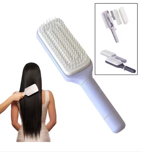 Self-Cleaning Hairbrush